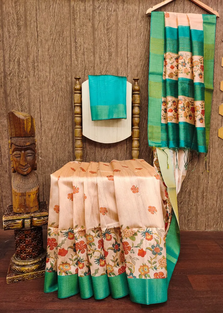 Beautiful Soft Tussar Silk Saree